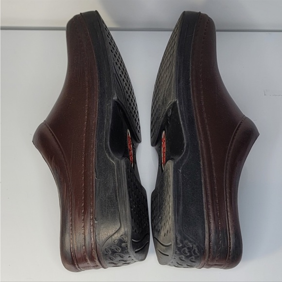 Klogs brown slip resistant food service/medical light weight women shoes - Picture 5 of 16